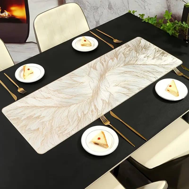 DPA Collection PVC 6 Seater Table Runner ( 90 cm x 31 cm ) Single - Gold DPA Collection PVC 6 Seater Table Runner ( 90 cm x 31 cm ) Single - Gold