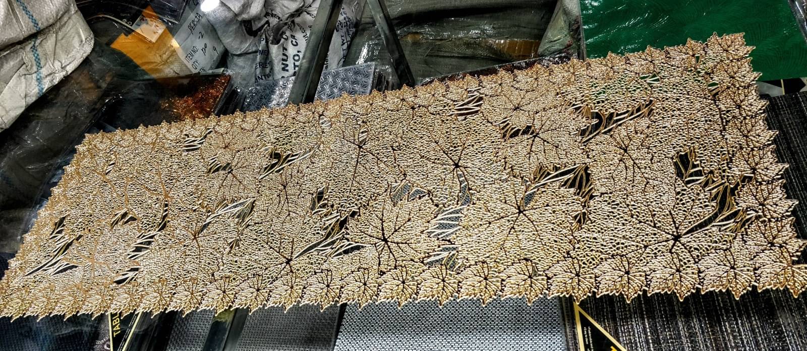 DPA Collection PVC 6 Seater Table Runner ( 90 cm x 33 cm ) Single - Gold DPA Collection PVC 6 Seater Table Runner ( 90 cm x 33 cm ) Single - Gold