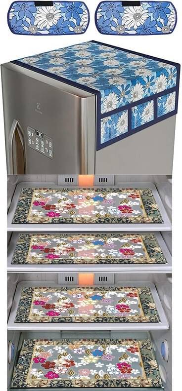 DPA Collection PVC Abstract Printed Fridge Covers ( 44 29 ) Pack of 1 - Multicolor DPA Collection PVC Abstract Printed Fridge Covers ( 44 29 ) Pack of 1 - Multicolor