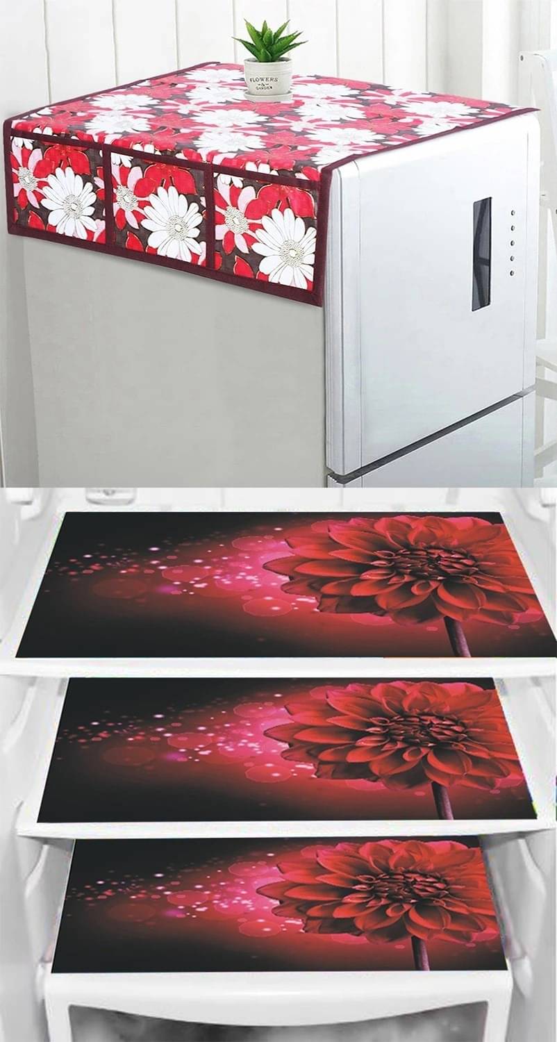 DPA Collection PVC Abstract Printed Fridge Mats ( 44 29 ) Pack of 1 - Multicolor DPA Collection PVC Abstract Printed Fridge Mats ( 44 29 ) Pack of 1 - Multicolor