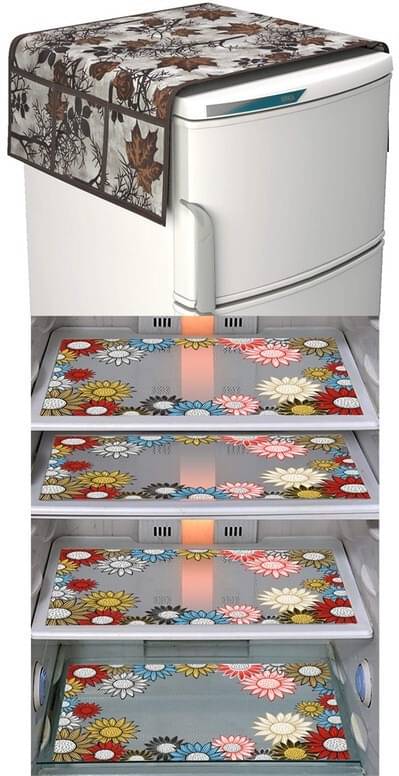 DPA Collection PVC Abstract Printed Fridge Covers ( 44 29 ) Pack of 1 - Multicolor DPA Collection PVC Abstract Printed Fridge Covers ( 44 29 ) Pack of 1 - Multicolor