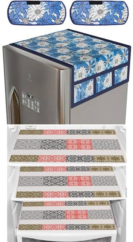 DPA Collection PVC Abstract Printed Fridge Covers ( 44 29 ) Pack of 1 - Pink DPA Collection PVC Abstract Printed Fridge Covers ( 44 29 ) Pack of 1 - Pink