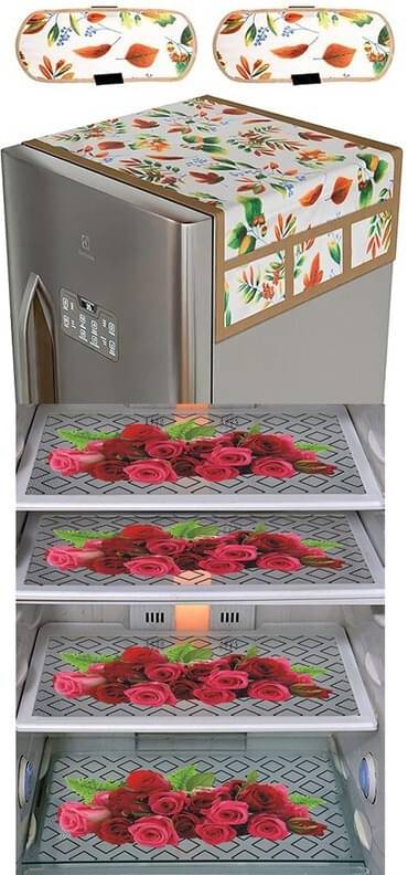 DPA Collection PVC Abstract Printed Fridge Covers ( 44 29 ) Pack of 1 - Maroon DPA Collection PVC Abstract Printed Fridge Covers ( 44 29 ) Pack of 1 - Maroon