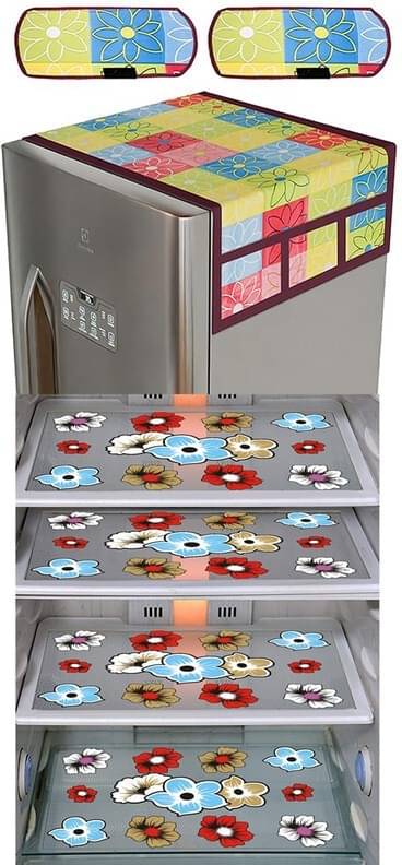 DPA Collection PVC Abstract Printed Fridge Covers ( 44 29 ) Pack of 1 - Multicolor DPA Collection PVC Abstract Printed Fridge Covers ( 44 29 ) Pack of 1 - Multicolor