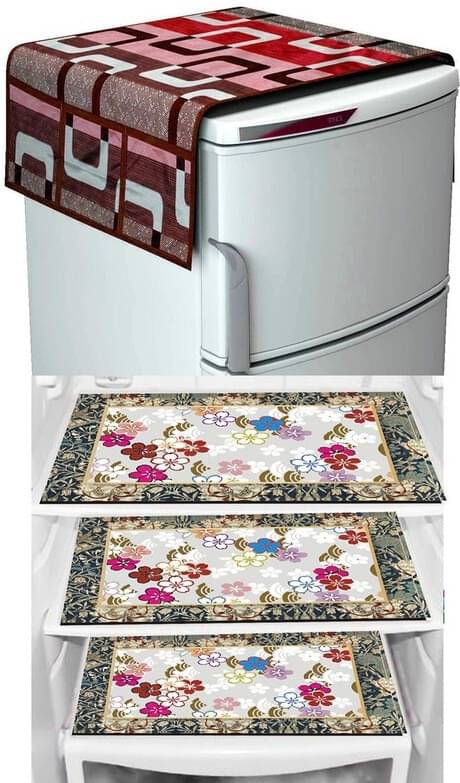 DPA Collection PVC Abstract Printed Fridge Covers ( 44 29 ) Pack of 1 - Multicolor DPA Collection PVC Abstract Printed Fridge Covers ( 44 29 ) Pack of 1 - Multicolor