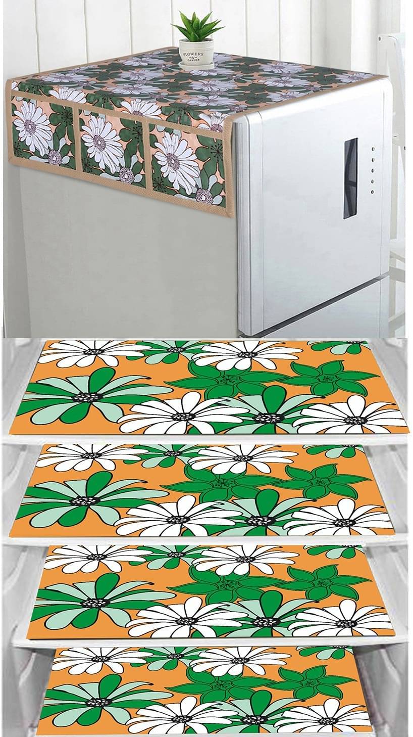 DPA Collection PVC Abstract Printed Fridge Mats ( 44 29 ) Pack of 1 - Multicolor DPA Collection PVC Abstract Printed Fridge Mats ( 44 29 ) Pack of 1 - Multicolor