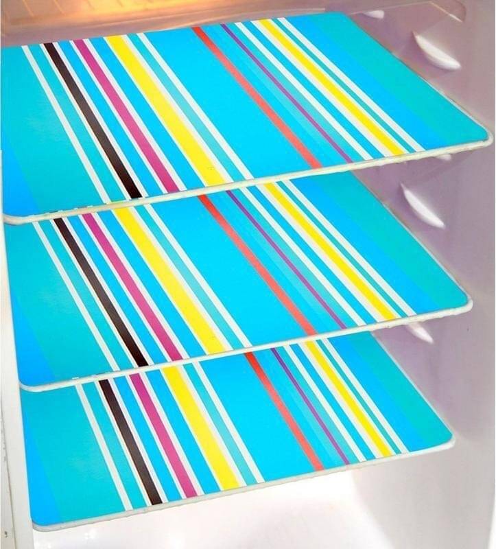 DPA Collection PVC Abstract Printed Fridge Mats ( 44 29 ) Pack of 3 - Blue DPA Collection PVC Abstract Printed Fridge Mats ( 44 29 ) Pack of 3 - Blue