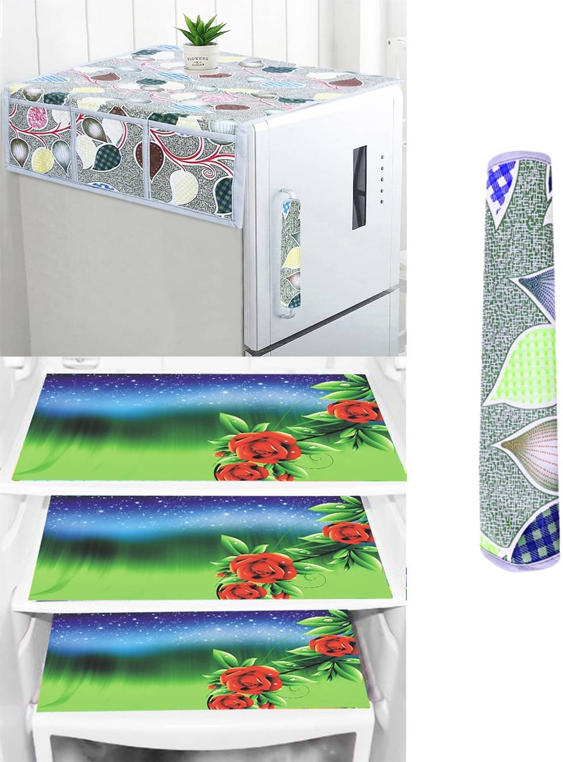 DPA Collection PVC Abstract Printed Fridge Mats ( 44 29 ) Pack of 5 - Multicolor DPA Collection PVC Abstract Printed Fridge Mats ( 44 29 ) Pack of 5 - Multicolor