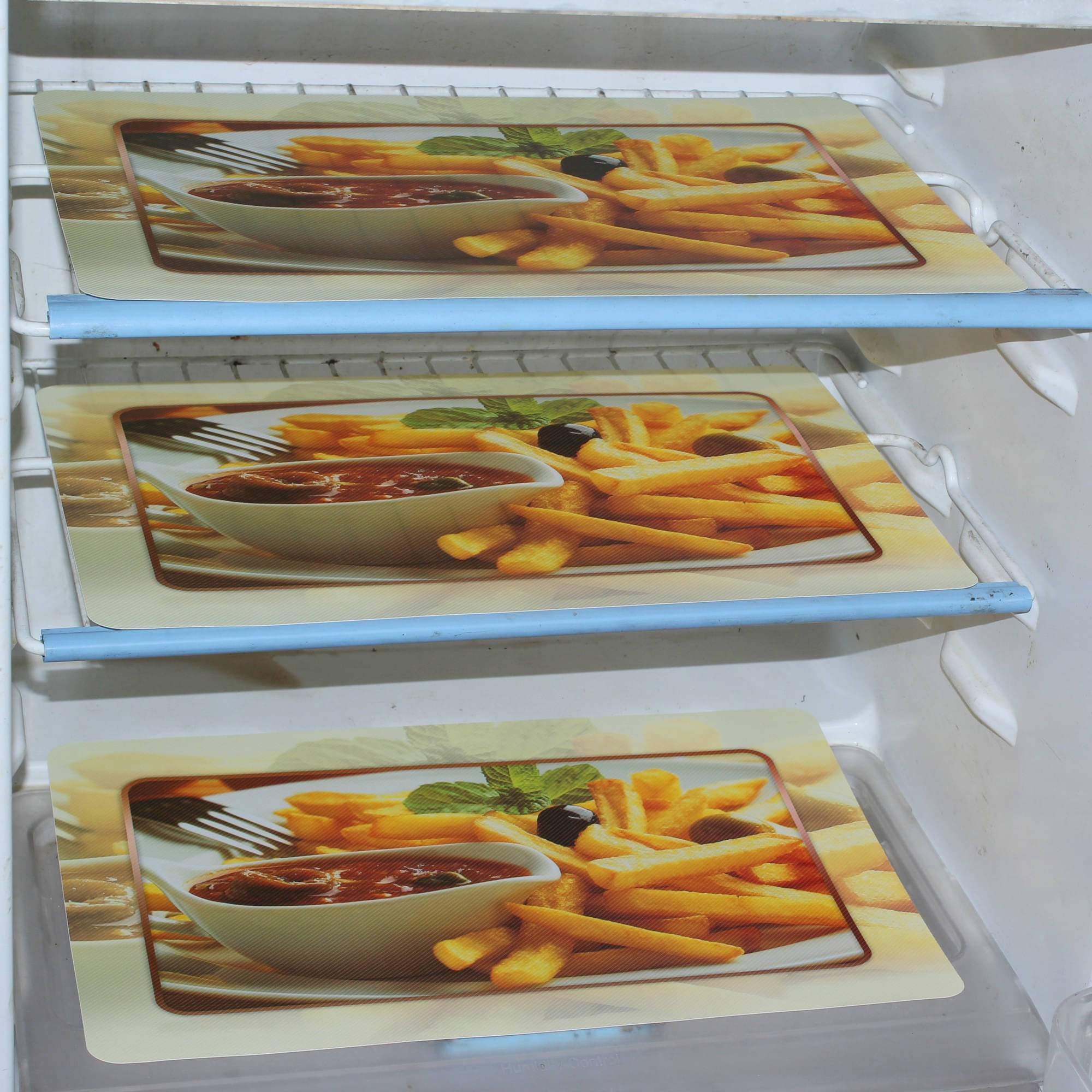     			DPA Collection PVC Abstract Printed Fridge Mats ( 44 29 ) Pack of 3 - Multicolor