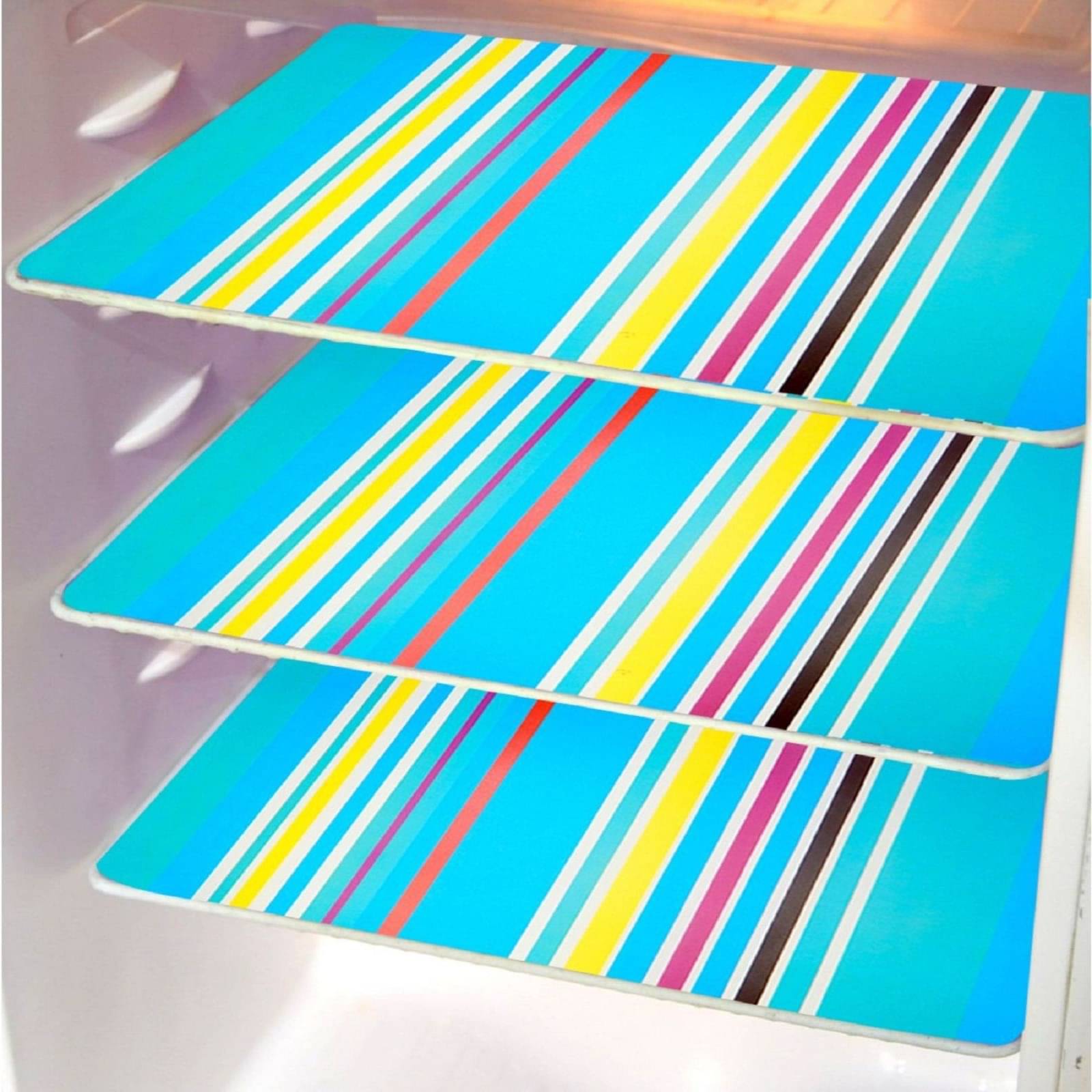     			DPA Collection PVC Abstract Printed Fridge Mats ( 44 29 ) Pack of 3 - Multicolor