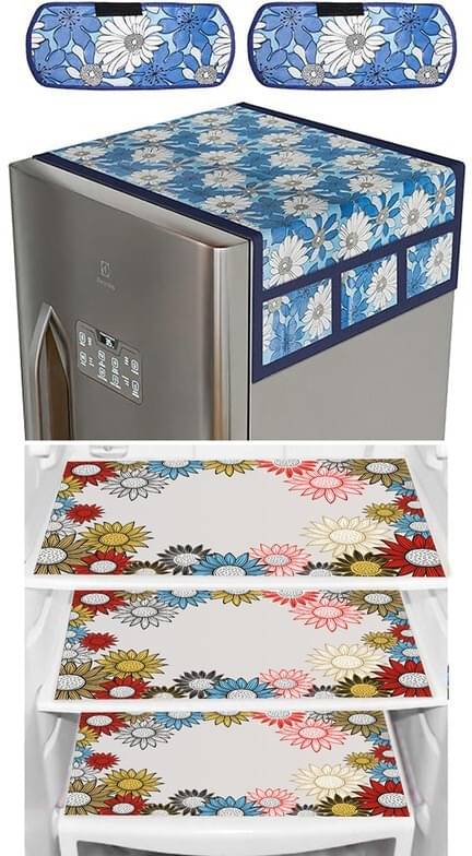 DPA Collection PVC Abstract Printed Fridge Covers ( 44 29 ) Pack of 1 - Multicolor DPA Collection PVC Abstract Printed Fridge Covers ( 44 29 ) Pack of 1 - Multicolor