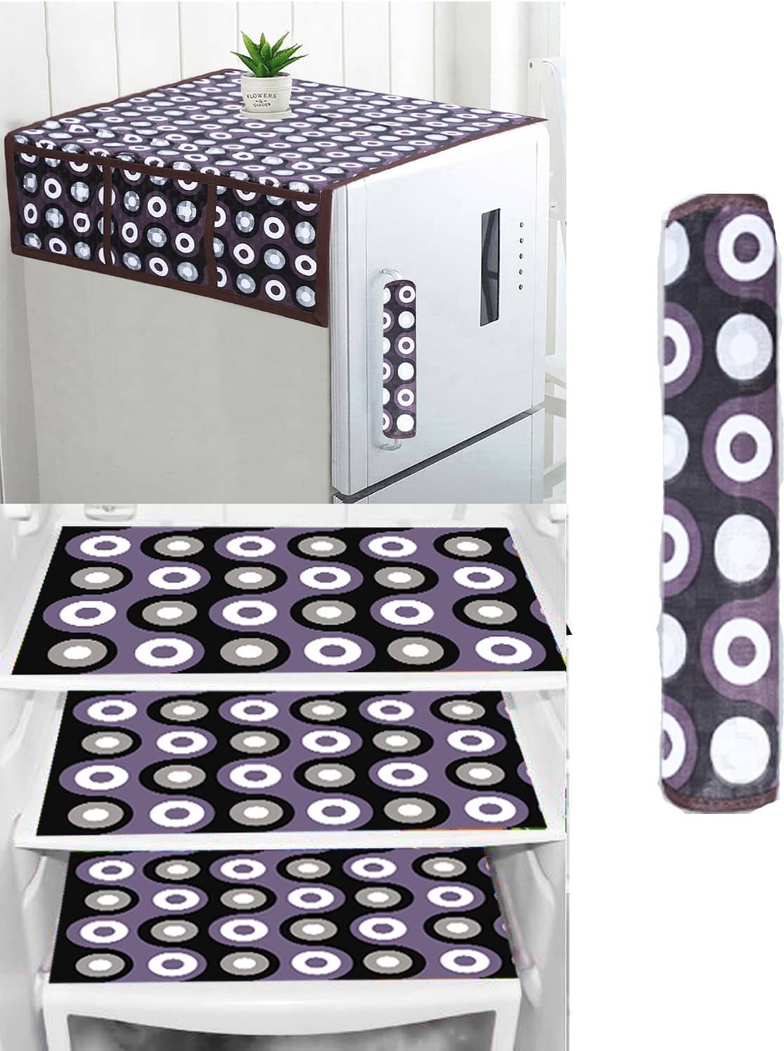 DPA Collection PVC Abstract Printed Fridge Mats ( 44 29 ) Pack of 5 - Multicolor DPA Collection PVC Abstract Printed Fridge Mats ( 44 29 ) Pack of 5 - Multicolor