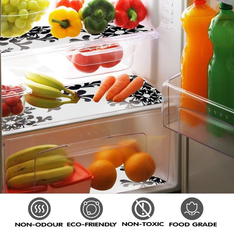     			DPA Collection PVC Abstract Printed Fridge Mats ( 44 29 ) Pack of 5 - Multicolor