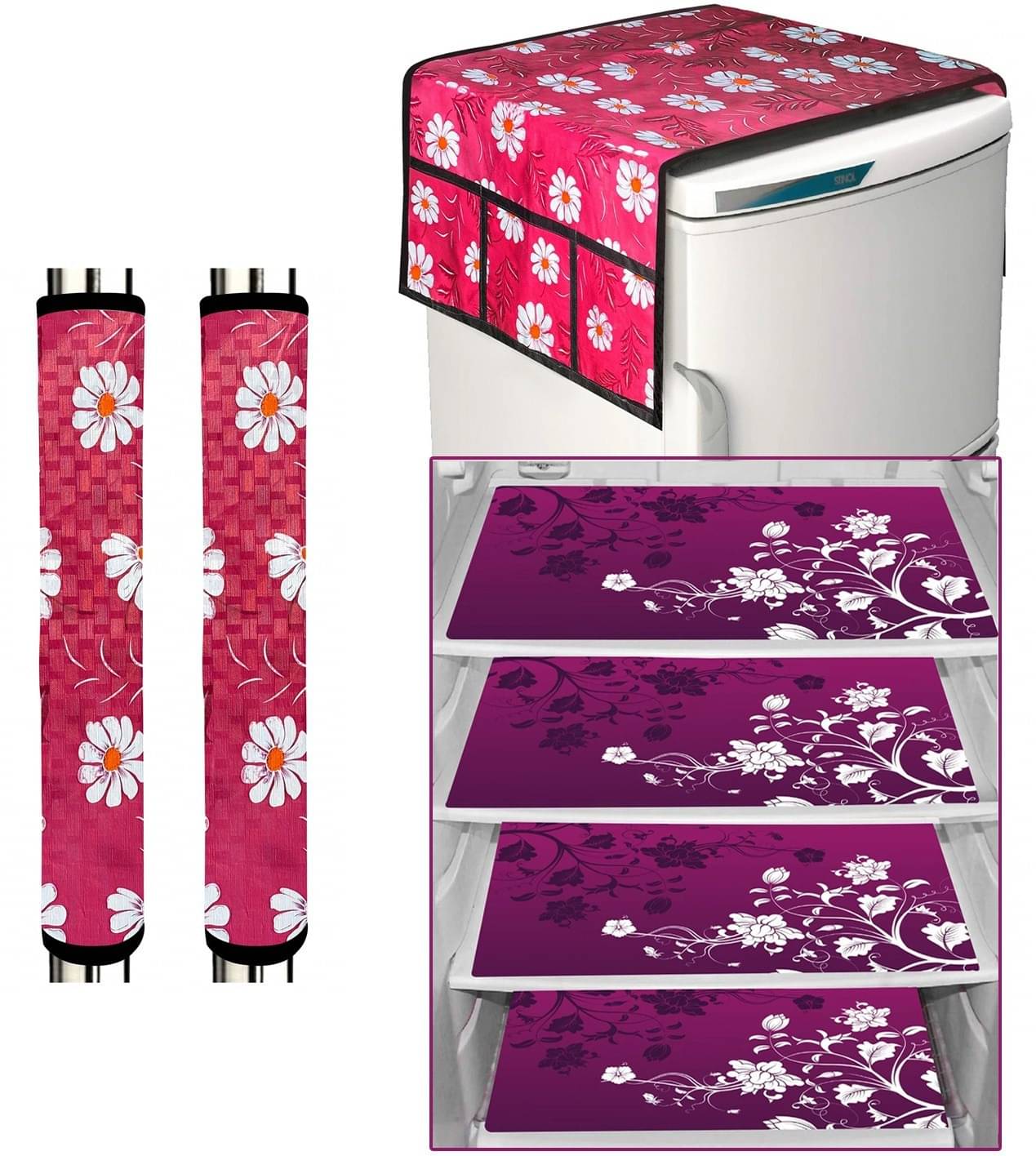 DPA Collection PVC Abstract Printed Fridge Covers ( 44 29 ) Pack of 7 - Maroon DPA Collection PVC Abstract Printed Fridge Covers ( 44 29 ) Pack of 7 - Maroon
