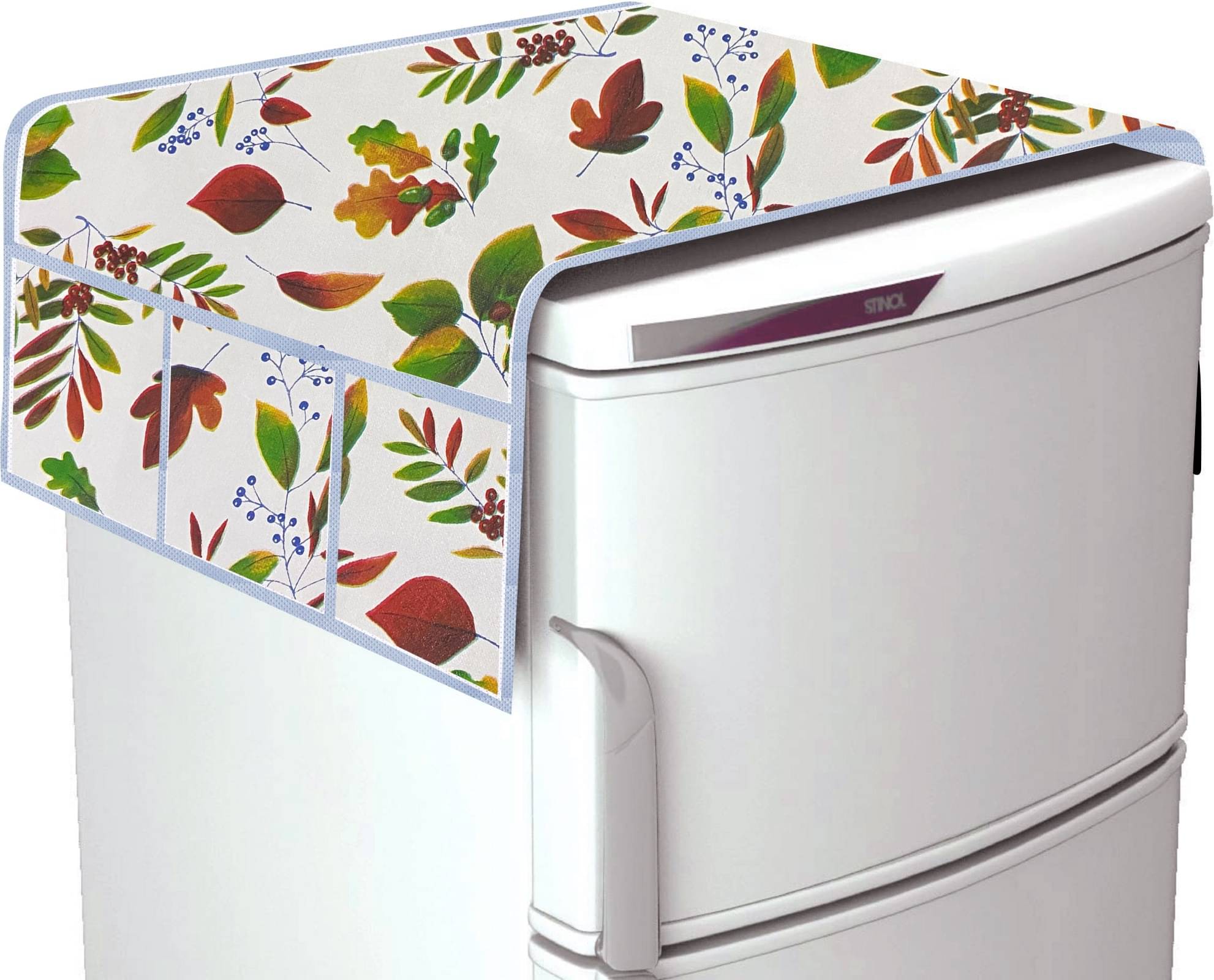     			DPA Collection PVC Abstract Printed Fridge Covers ( 44 29 ) Pack of 1 - Multicolor