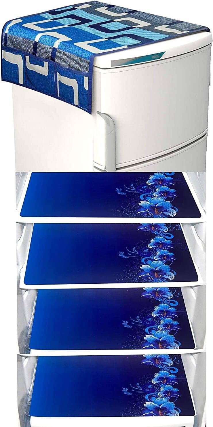 DPA Collection PVC Abstract Printed Fridge Mats ( 44 29 ) Pack of 5 - Blue DPA Collection PVC Abstract Printed Fridge Mats ( 44 29 ) Pack of 5 - Blue
