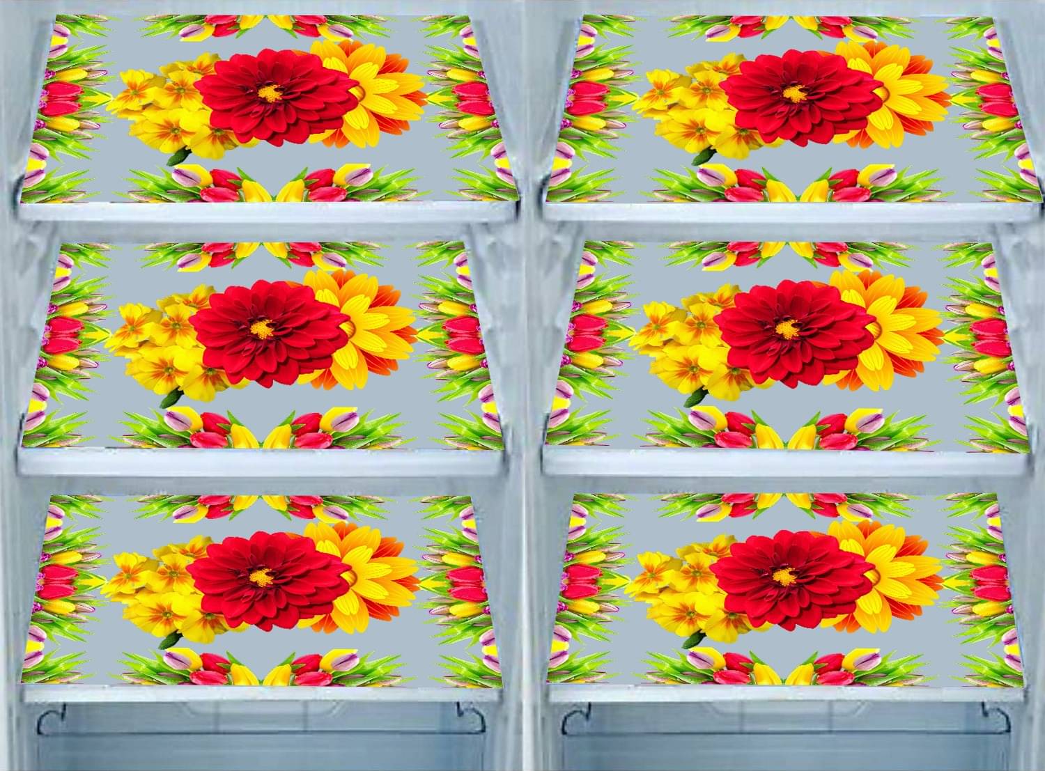 DPA Collection PVC Abstract Printed Fridge Mats ( 44 29 ) Pack of 6 - Multicolor DPA Collection PVC Abstract Printed Fridge Mats ( 44 29 ) Pack of 6 - Multicolor