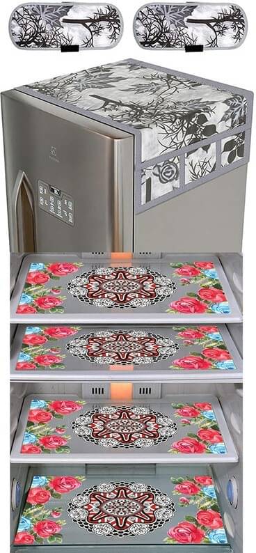 DPA Collection PVC Abstract Printed Fridge Covers ( 44 29 ) Pack of 1 - Pink DPA Collection PVC Abstract Printed Fridge Covers ( 44 29 ) Pack of 1 - Pink