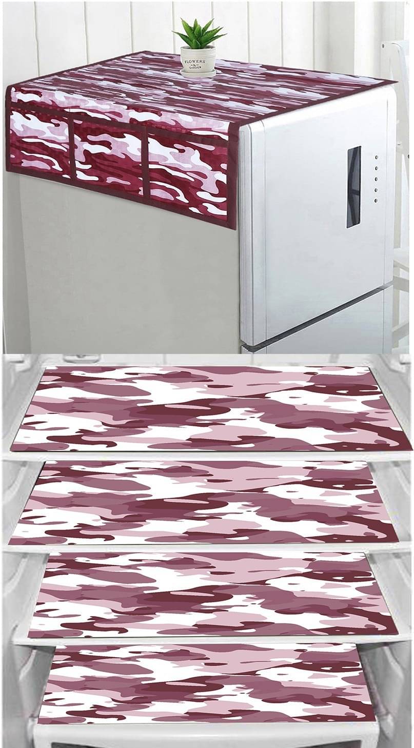 DPA Collection PVC Abstract Printed Fridge Mats ( 44 29 ) Pack of 4 - Multicolor DPA Collection PVC Abstract Printed Fridge Mats ( 44 29 ) Pack of 4 - Multicolor