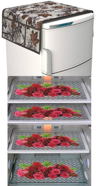 DPA Collection PVC Abstract Printed Fridge Covers ( 44 29 ) Pack of 5 - Maroon DPA Collection PVC Abstract Printed Fridge Covers ( 44 29 ) Pack of 5 - Maroon
