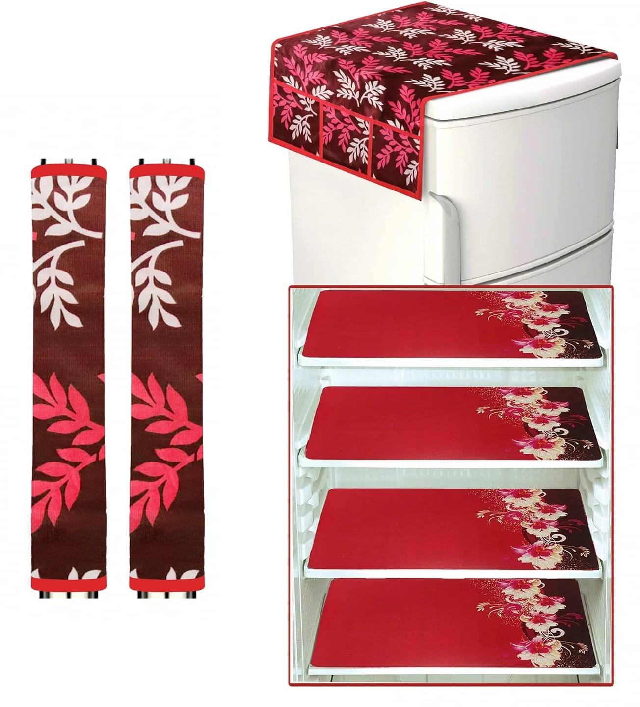 DPA Collection PVC Abstract Printed Fridge Covers ( 44 29 ) Pack of 7 - Maroon DPA Collection PVC Abstract Printed Fridge Covers ( 44 29 ) Pack of 7 - Maroon
