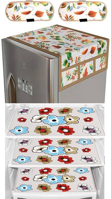 DPA Collection PVC Abstract Printed Fridge Covers ( 44 29 ) Pack of 6 - Blue DPA Collection PVC Abstract Printed Fridge Covers ( 44 29 ) Pack of 6 - Blue