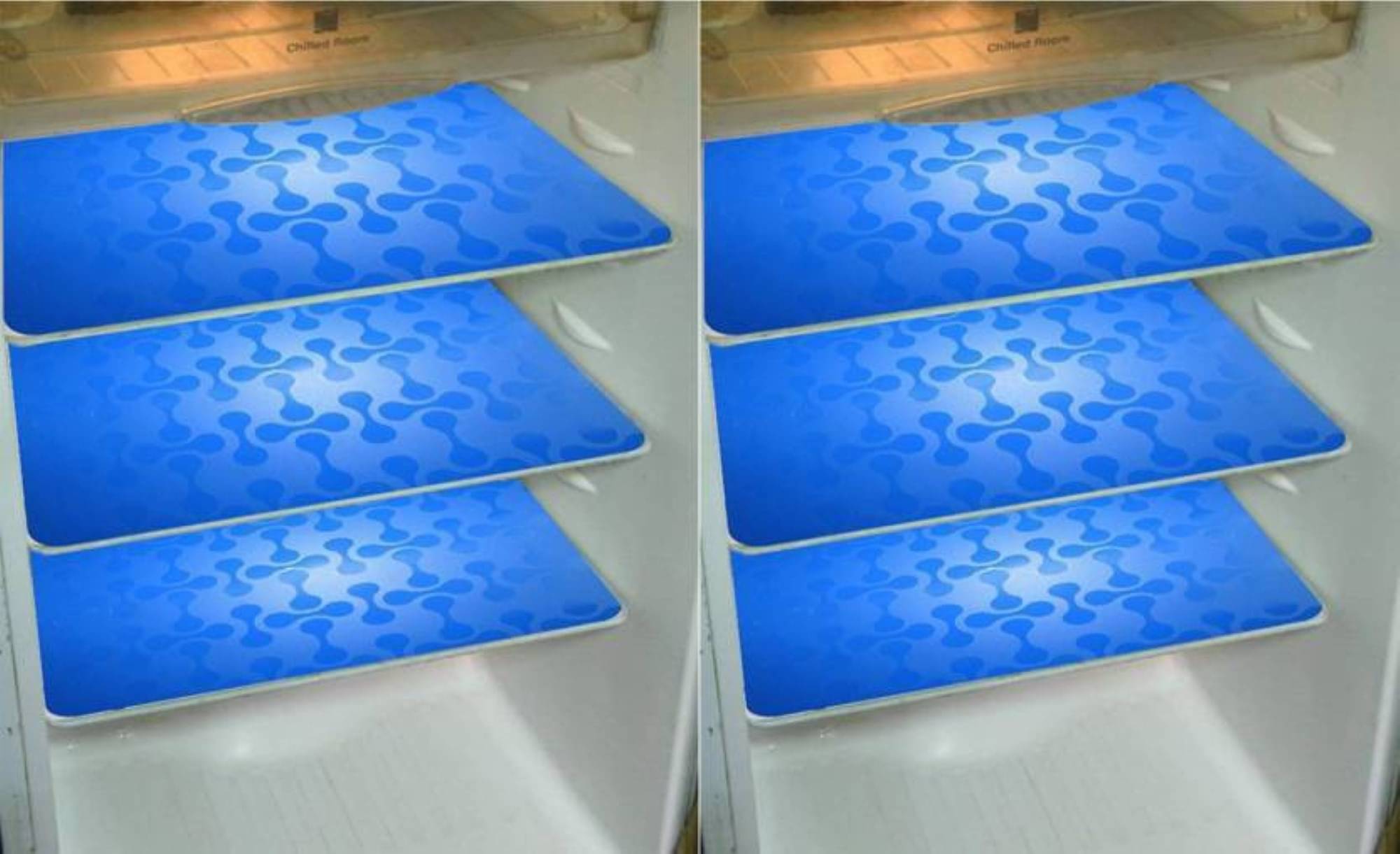 DPA Collection PVC Abstract Printed Fridge Mats ( 44 29 ) Pack of 6 - Blue DPA Collection PVC Abstract Printed Fridge Mats ( 44 29 ) Pack of 6 - Blue