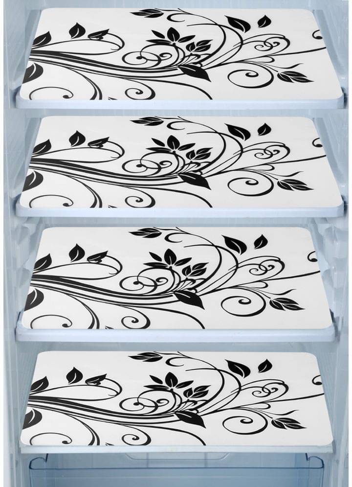 DPA Collection PVC Abstract Printed Fridge Mats ( 44 29 ) Pack of 4 - Multicolor DPA Collection PVC Abstract Printed Fridge Mats ( 44 29 ) Pack of 4 - Multicolor
