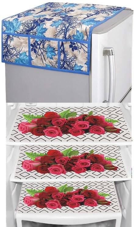 DPA Collection PVC Abstract Printed Fridge Covers ( 44 29 ) Pack of 1 - Maroon DPA Collection PVC Abstract Printed Fridge Covers ( 44 29 ) Pack of 1 - Maroon