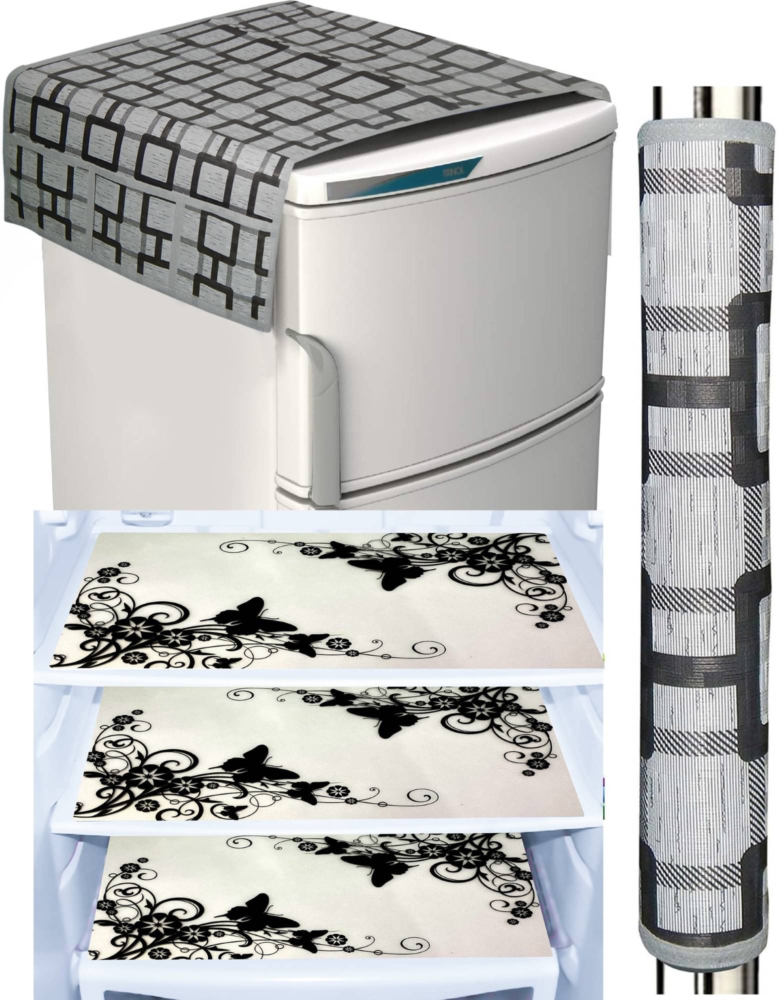 DPA Collection PVC Abstract Printed Fridge Mats ( 44 29 ) Pack of 5 - Multicolor DPA Collection PVC Abstract Printed Fridge Mats ( 44 29 ) Pack of 5 - Multicolor