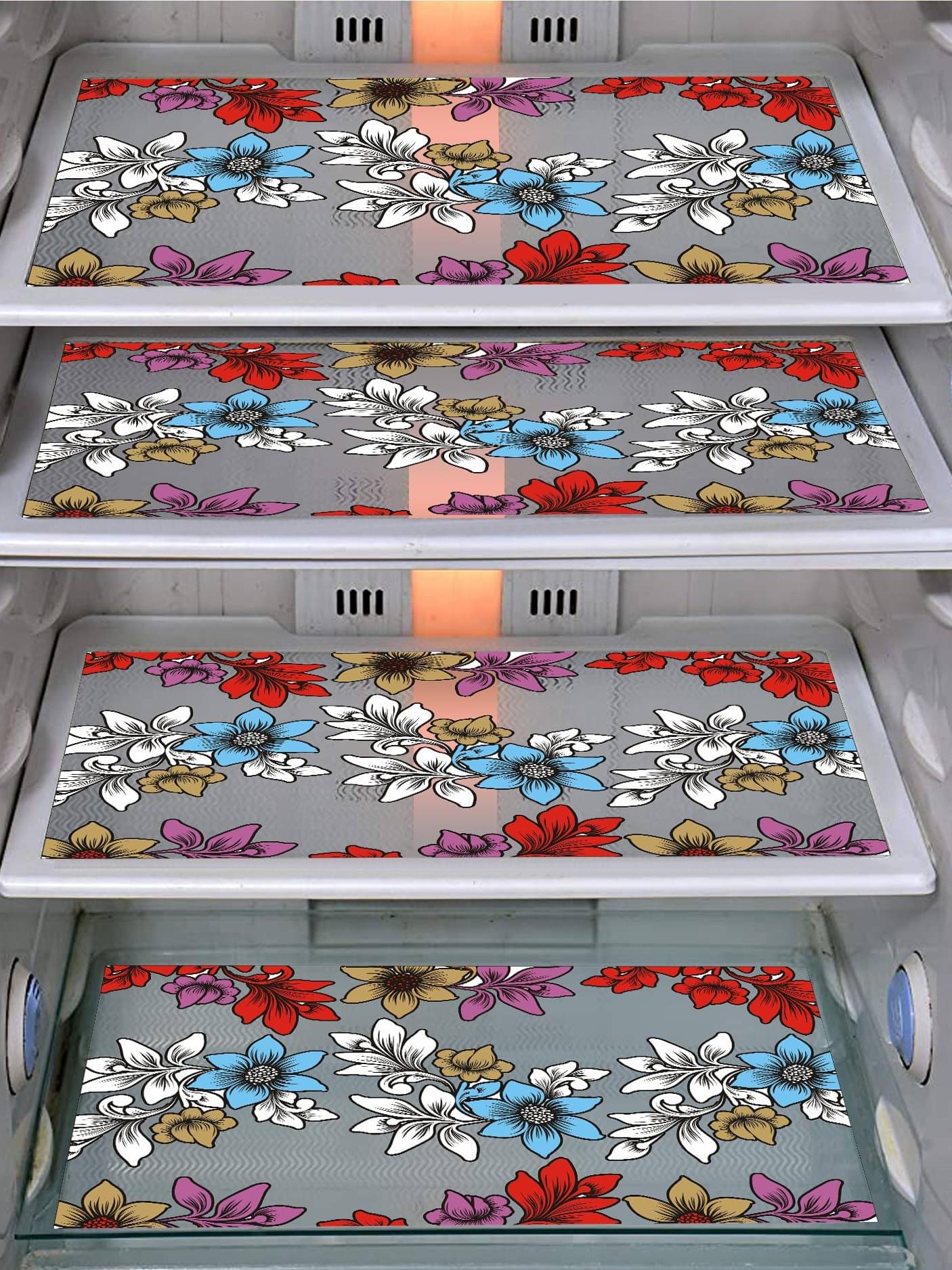 DPA Collection PVC Abstract Printed Fridge Mats ( 44 29 ) Pack of 1 - Multicolor DPA Collection PVC Abstract Printed Fridge Mats ( 44 29 ) Pack of 1 - Multicolor
