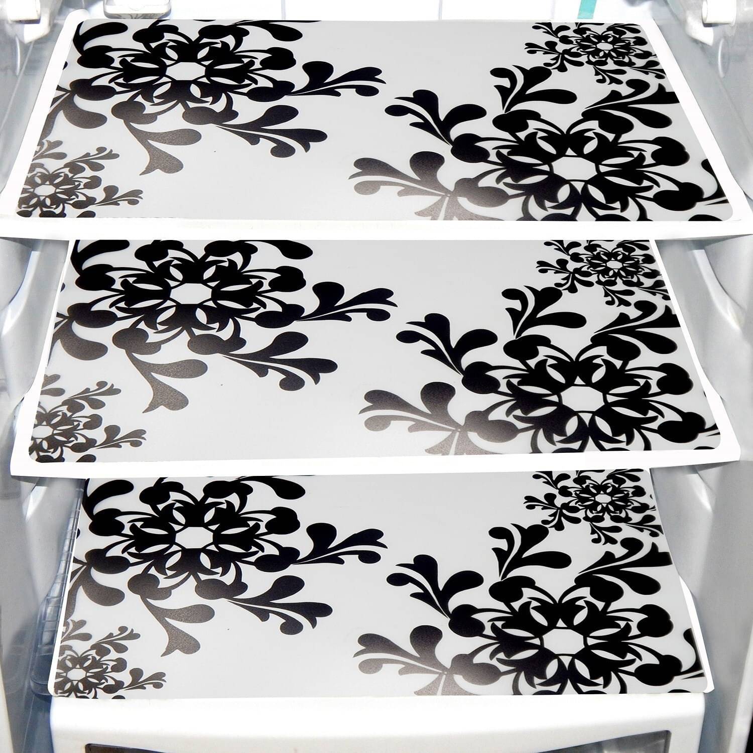     			DPA Collection PVC Abstract Printed Fridge Mats ( 44 29 ) Pack of 3 - Multicolor