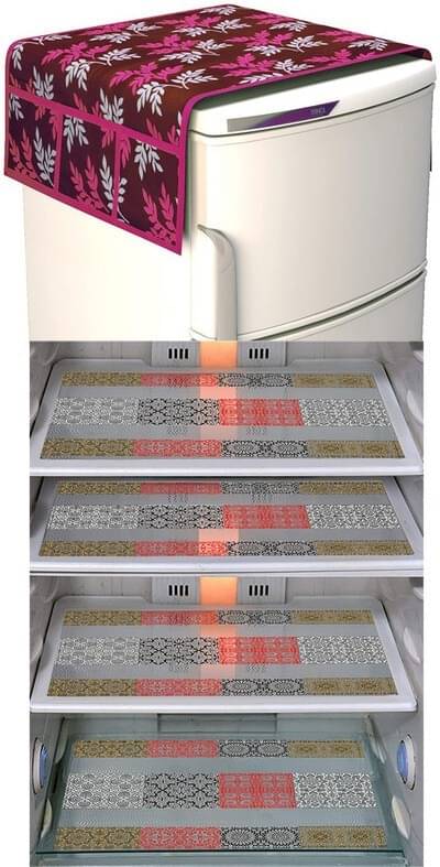 DPA Collection PVC Abstract Printed Fridge Covers ( 44 29 ) Pack of 1 - Multicolor DPA Collection PVC Abstract Printed Fridge Covers ( 44 29 ) Pack of 1 - Multicolor