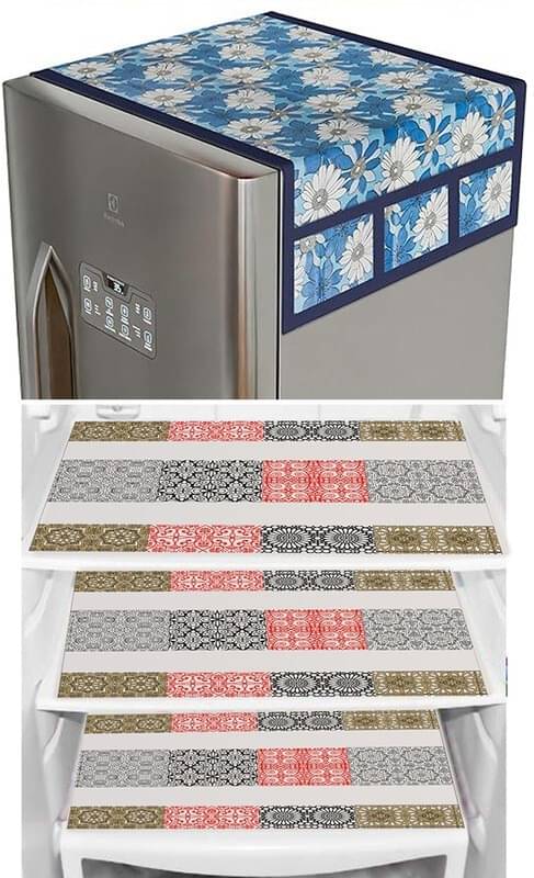 DPA Collection PVC Abstract Printed Fridge Covers ( 44 29 ) Pack of 1 - Pink DPA Collection PVC Abstract Printed Fridge Covers ( 44 29 ) Pack of 1 - Pink