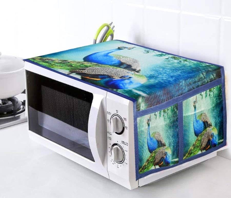     			DPA Collection Single Jute Green Microwave Oven Cover -