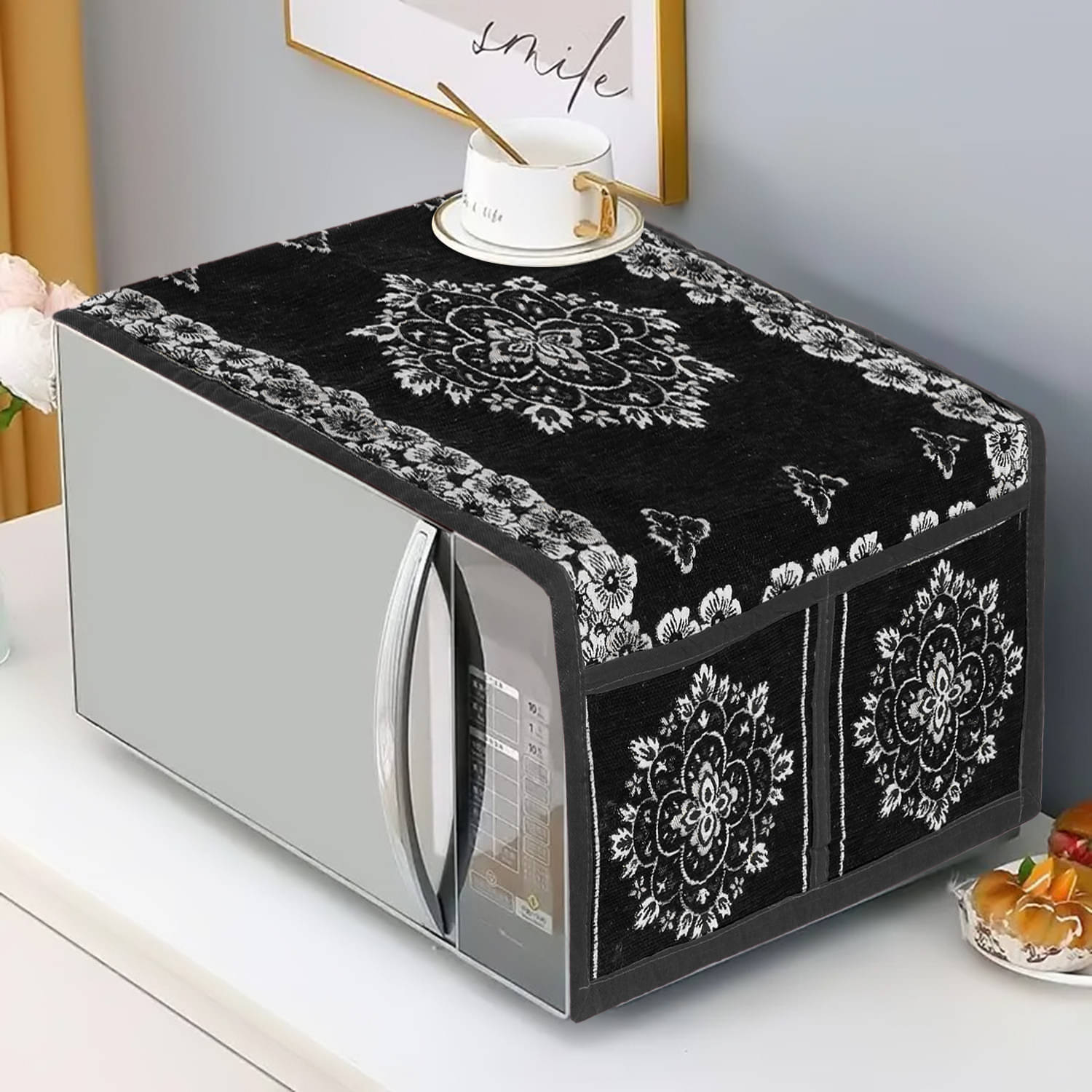 DPA Collection Single Others Black Microwave Oven Cover -     			DPA Collection Single Others Black Microwave Oven Cover -