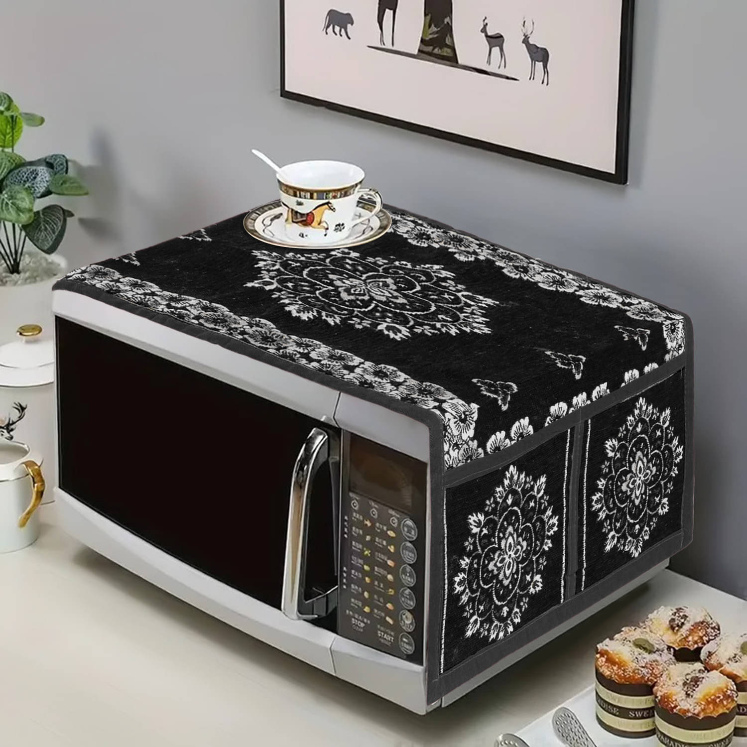     			DPA Collection Single Others Black Microwave Oven Cover -