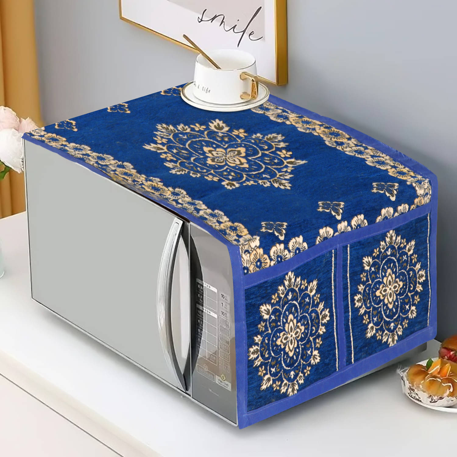     			DPA Collection Single Others Blue Microwave Oven Cover -