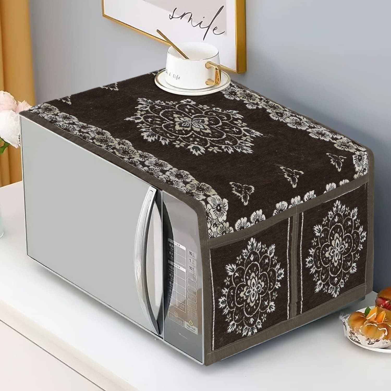     			DPA Collection Single Others Brown Microwave Oven Cover -