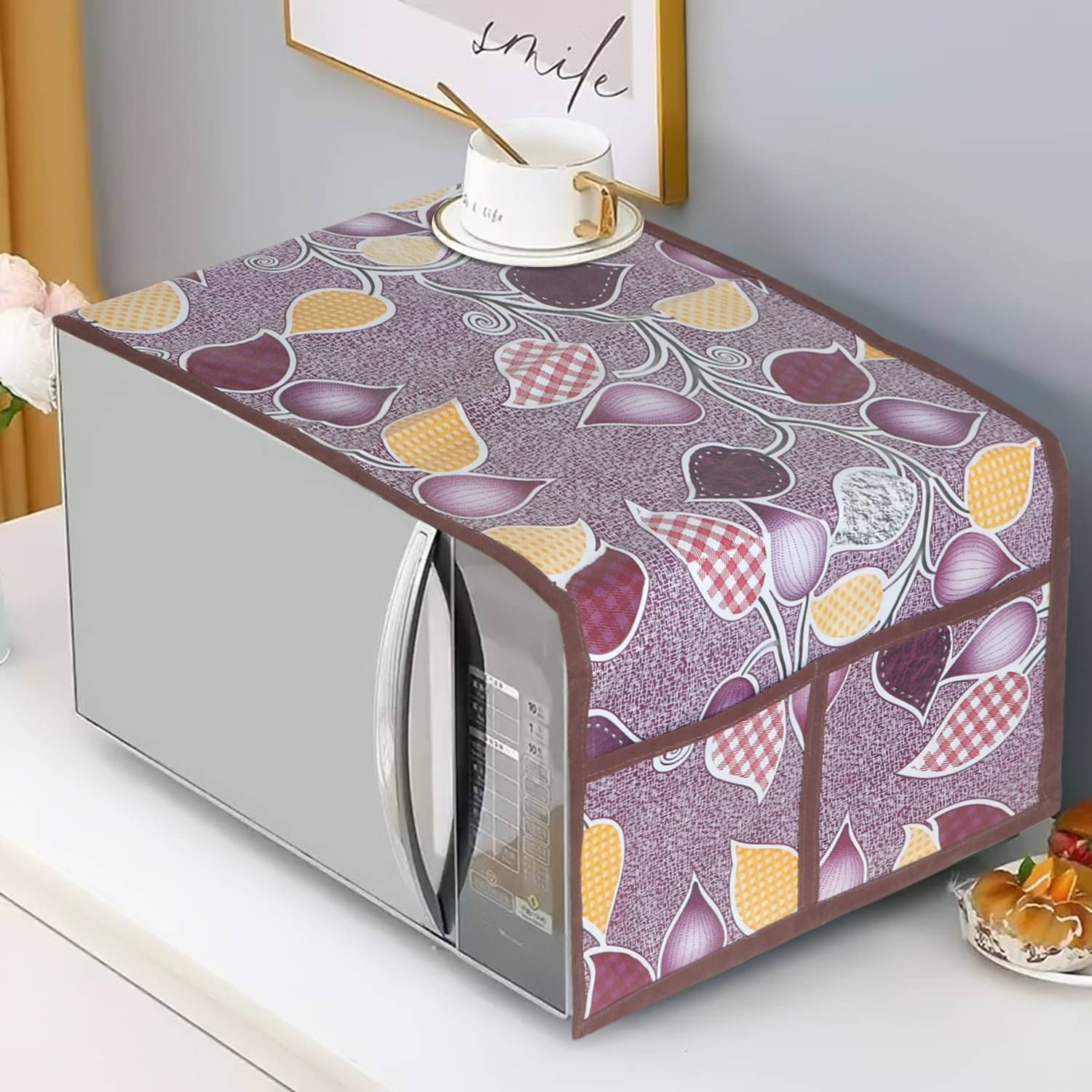     			DPA Collection Single PVC Purple Microwave Oven Cover -