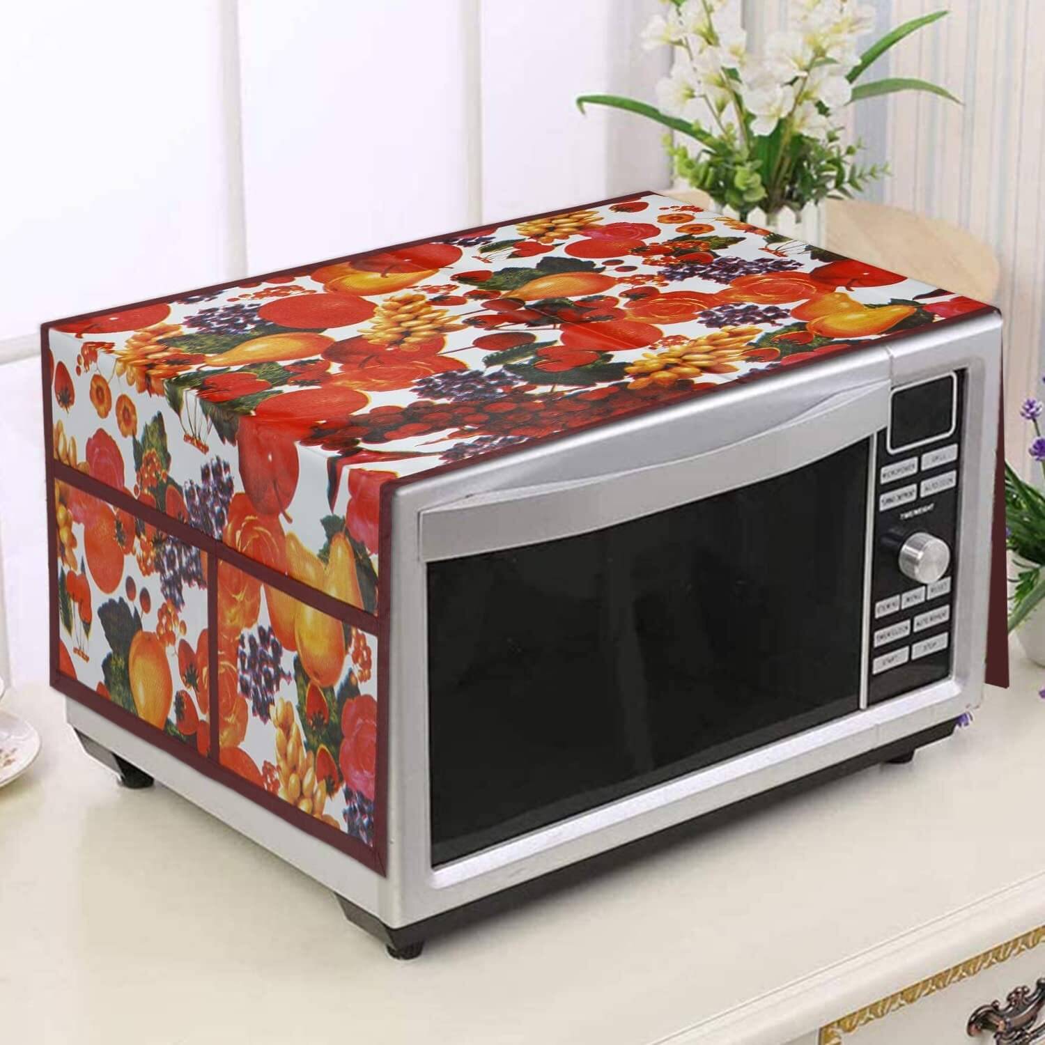     			DPA Collection Single PVC Red Microwave Oven Cover -
