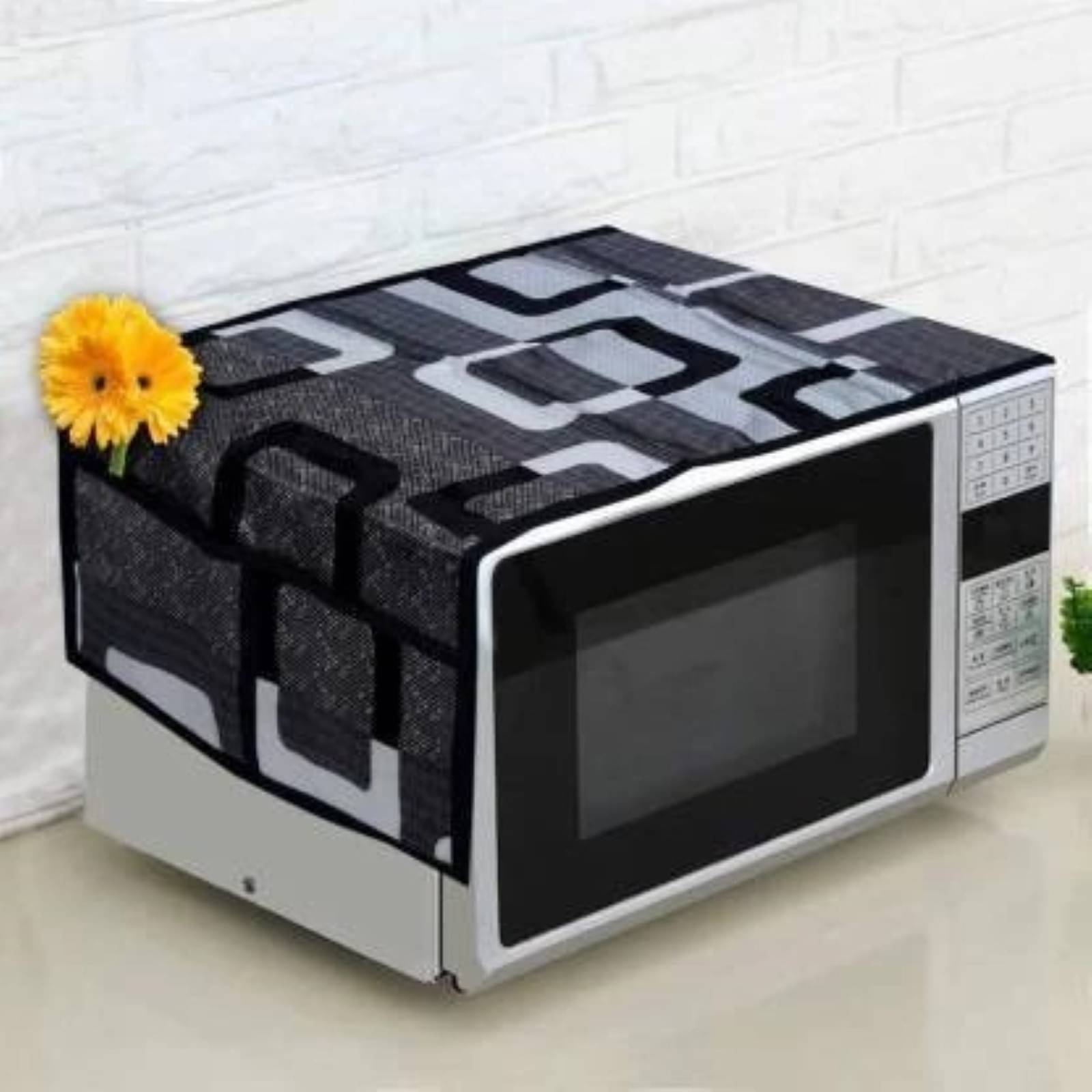 DPA Collection Single Polyester Black Microwave Oven Cover - DPA Collection Single Polyester Black Microwave Oven Cover -