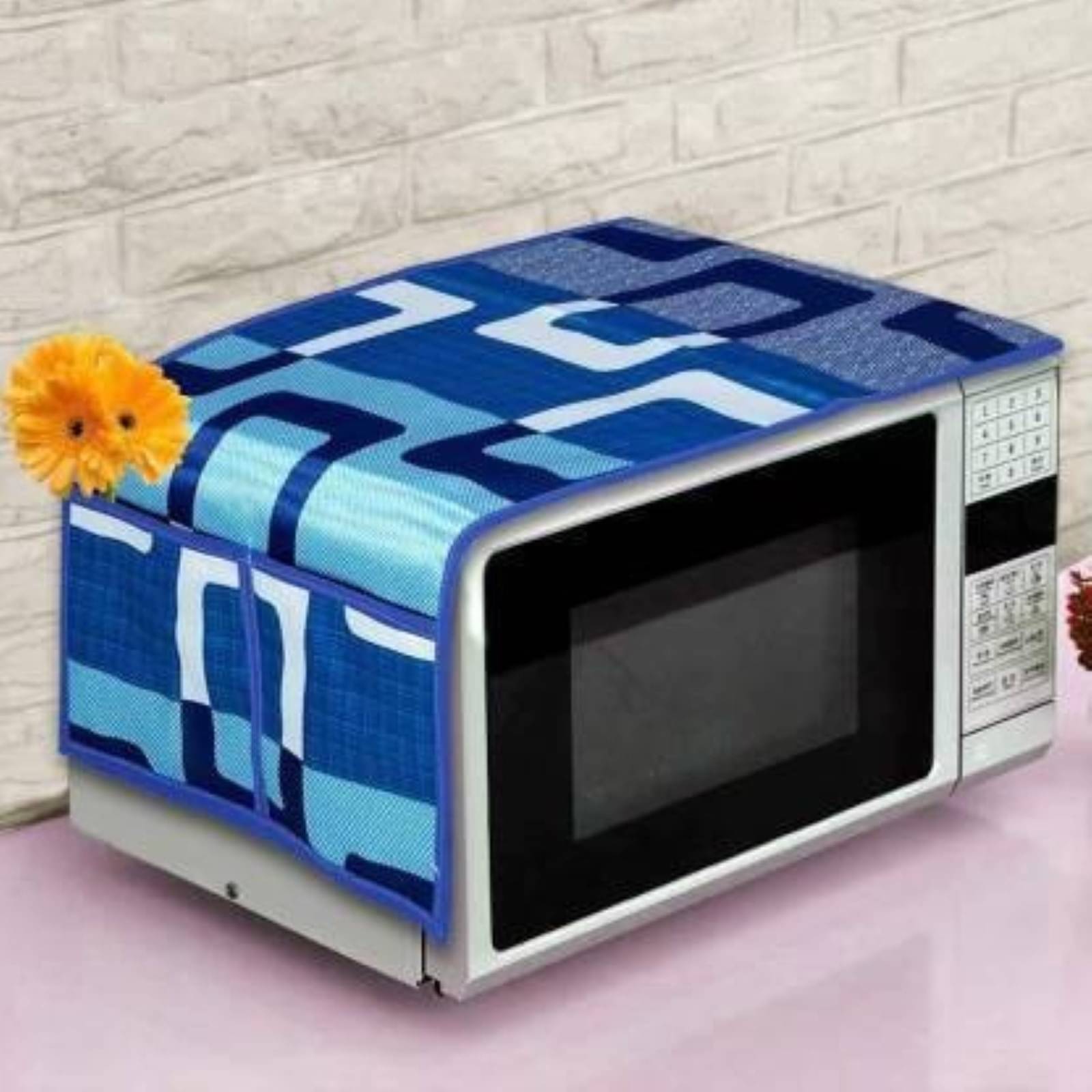     			DPA Collection Single Polyester Blue Microwave Oven Cover -