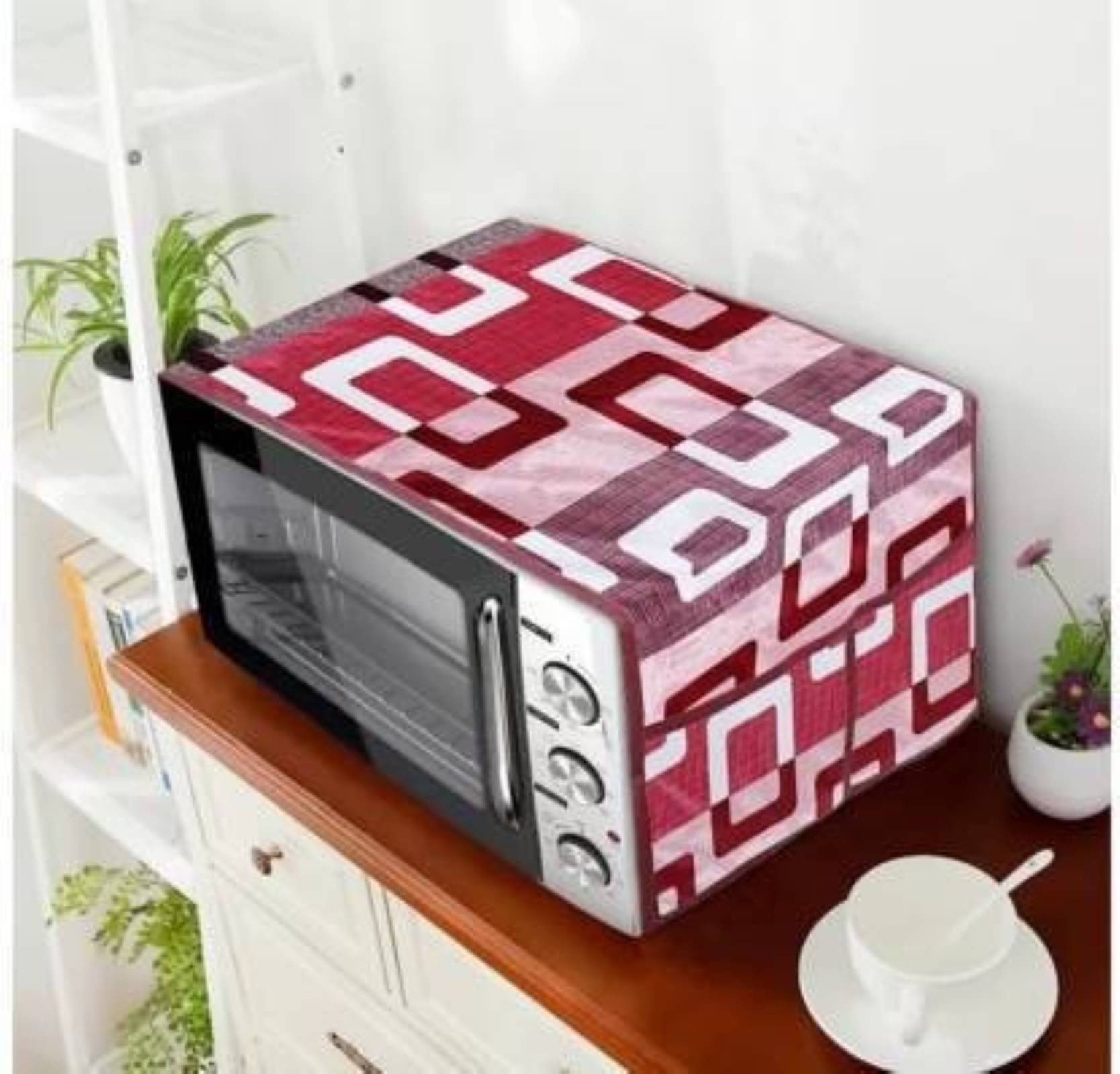     			DPA Collection Single Polyester Maroon Microwave Oven Cover -
