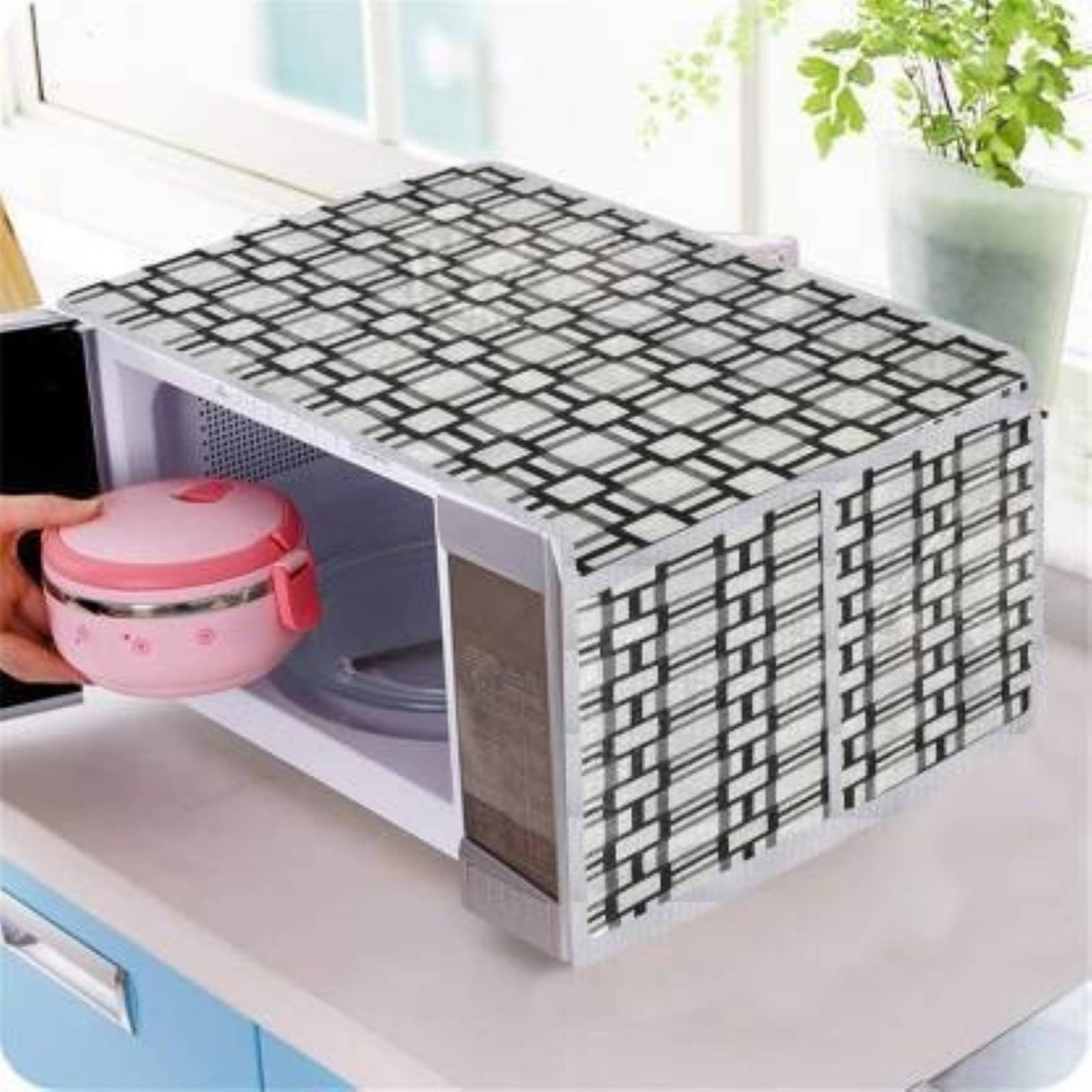 DPA Collection Single Polyester White Microwave Oven Cover - DPA Collection Single Polyester White Microwave Oven Cover -