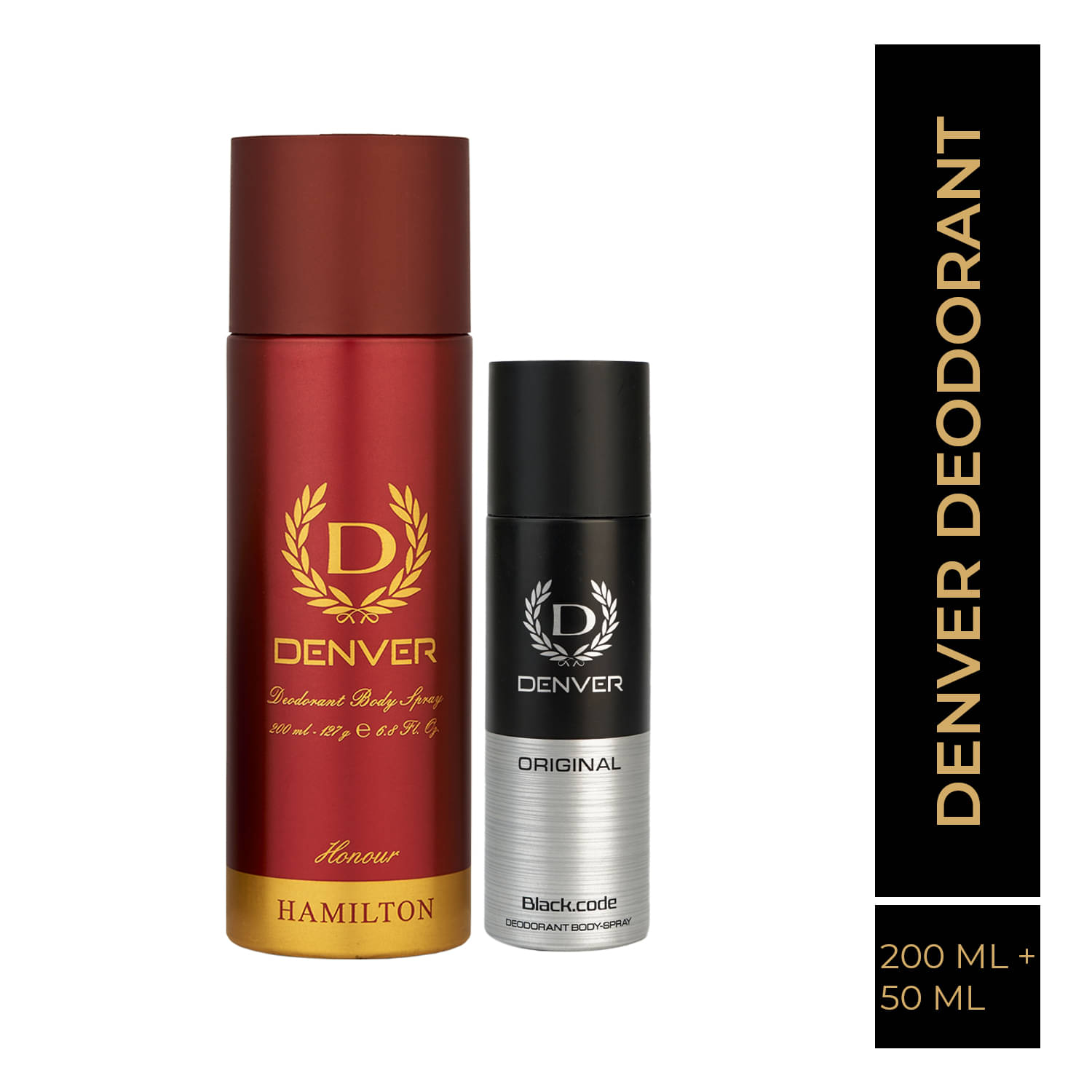 Denver Honour , Black code Nano Deodorant Spray for Men 250 ml ( Pack of 2 )     			Denver Honour , Black code Nano Deodorant Spray for Men 250 ml ( Pack of 2 )