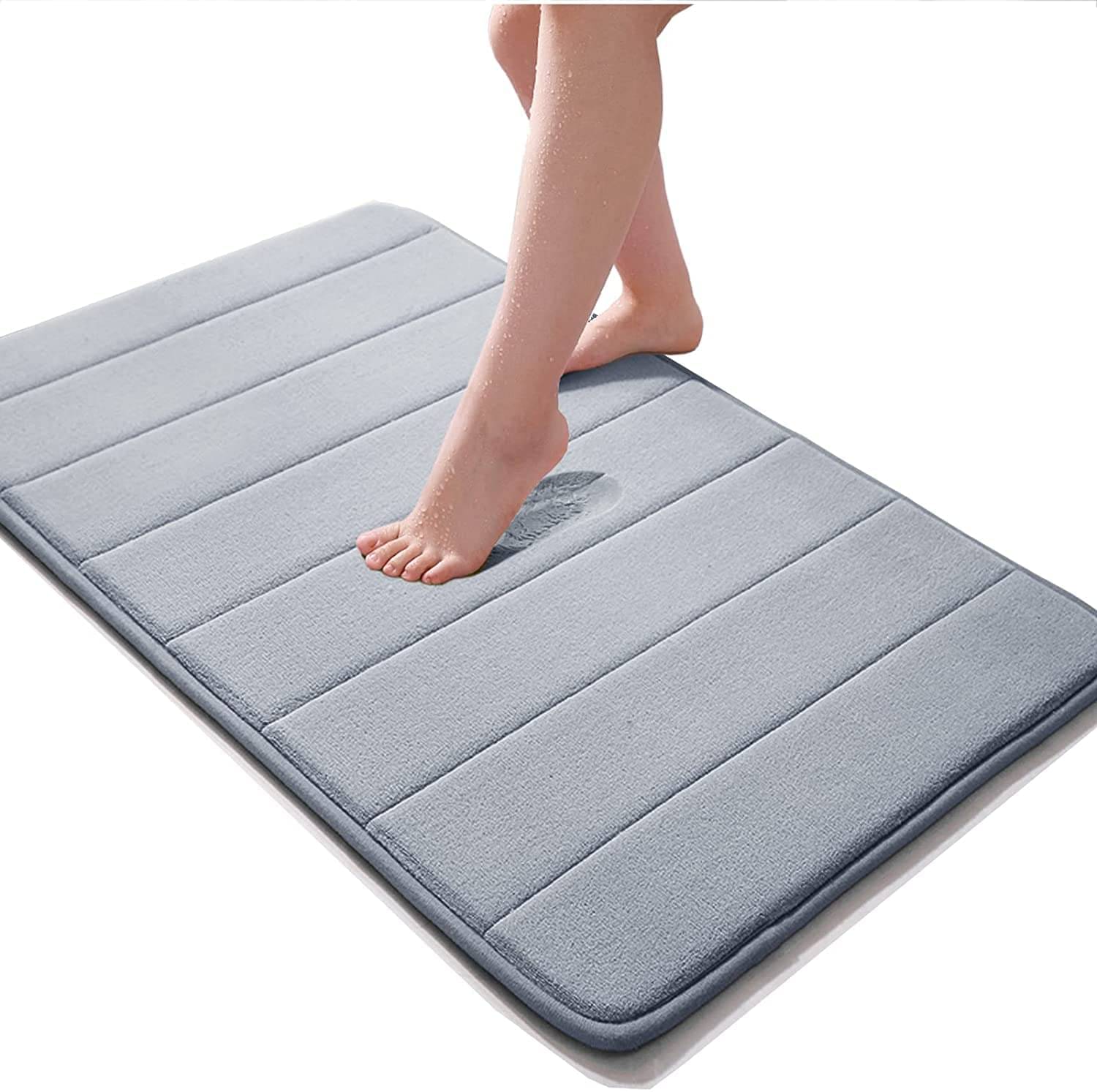     			EIGHTEEN ENTERPRISE Regular Cotton Bath Mat 50x80 cm ( Pack of 1 ) - Gray