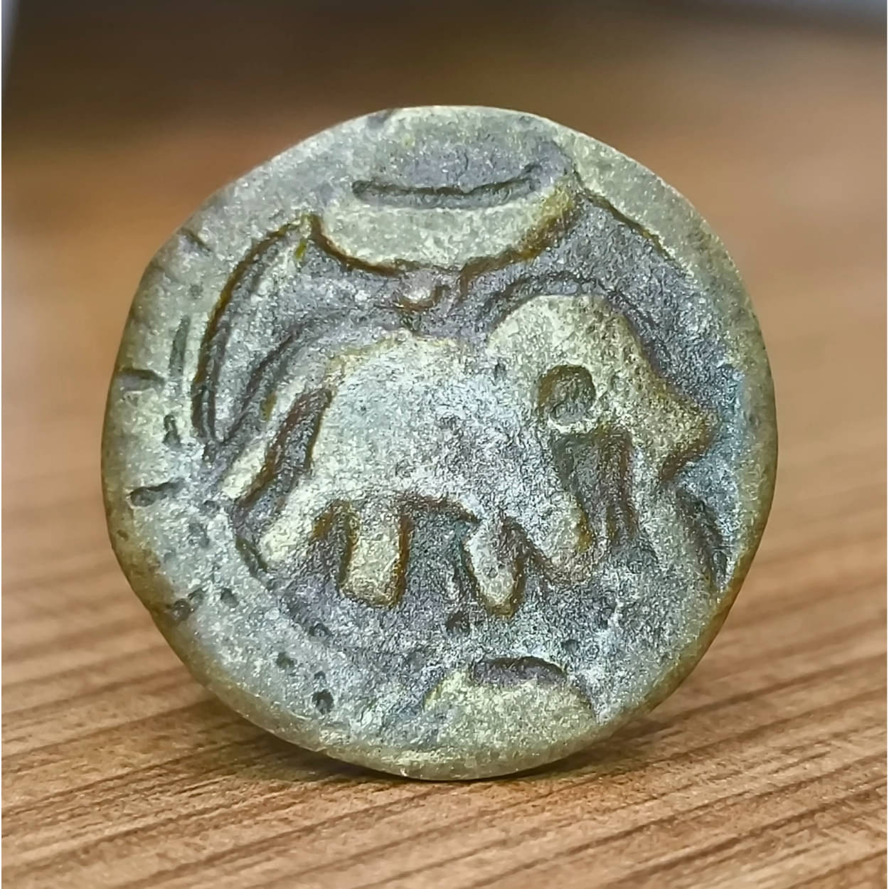     			Elephant Tipu Sultanate Rare Ancient India old Copper Coin Collection