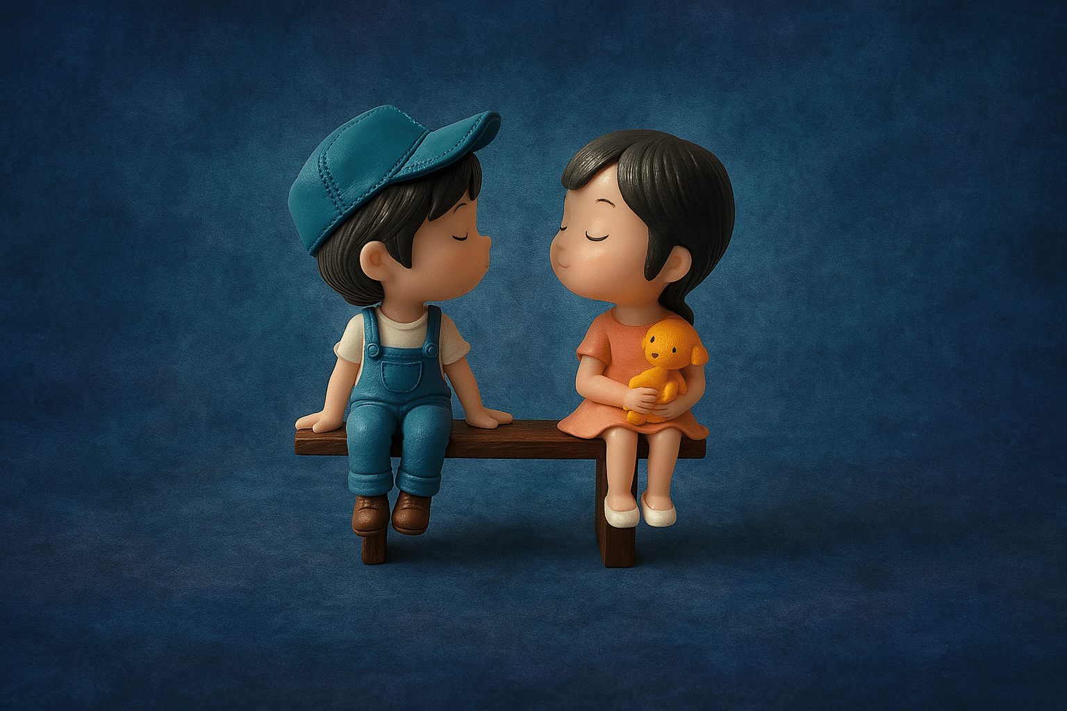     			Exopick Multicolor Resin Couple Figurine