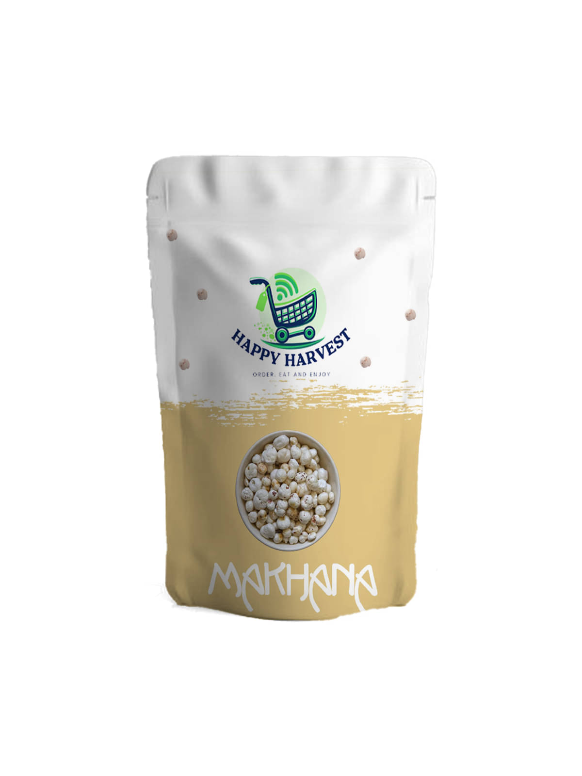     			HAPPY HARVEST Lotus Seeds Pop /Gorgon Nut Puffed Kernel (Makhana) 250 g